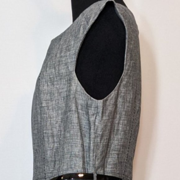 BOGO 1/2 Off Mercer & Madison 100 Linen Grey Dress - Picture 5 of 10